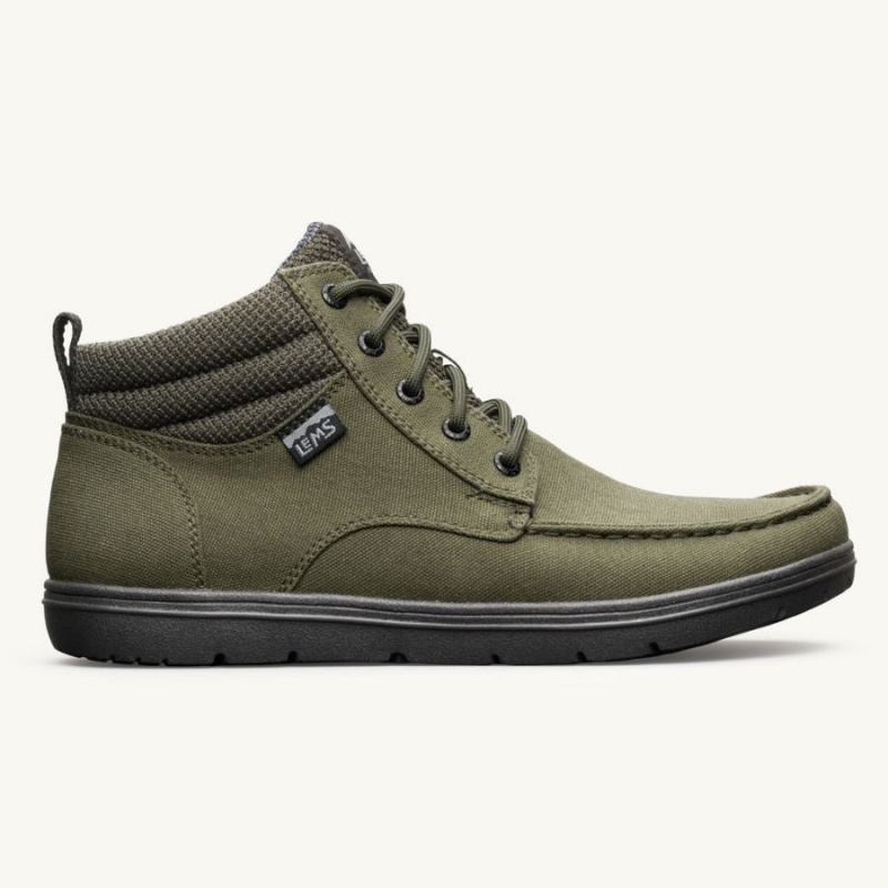 Botas Lems Boulder Boot Mid Vegan Hombre Verde | QGMJUXS