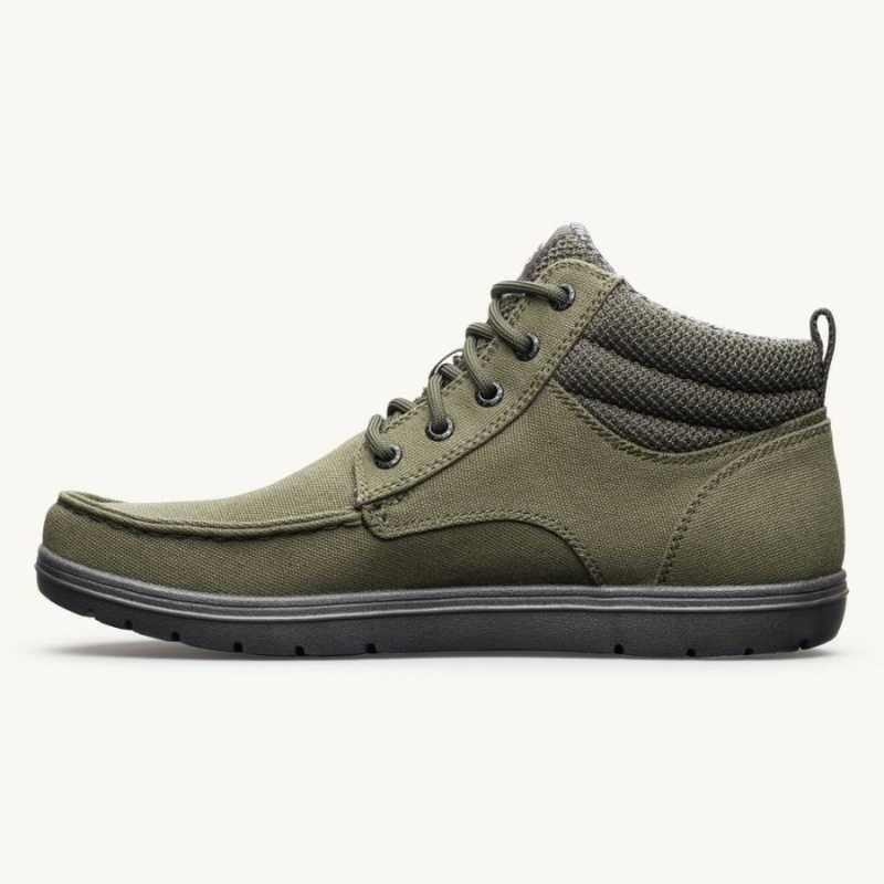 Botas Lems Boulder Boot Mid Vegan Hombre Verde | QGMJUXS