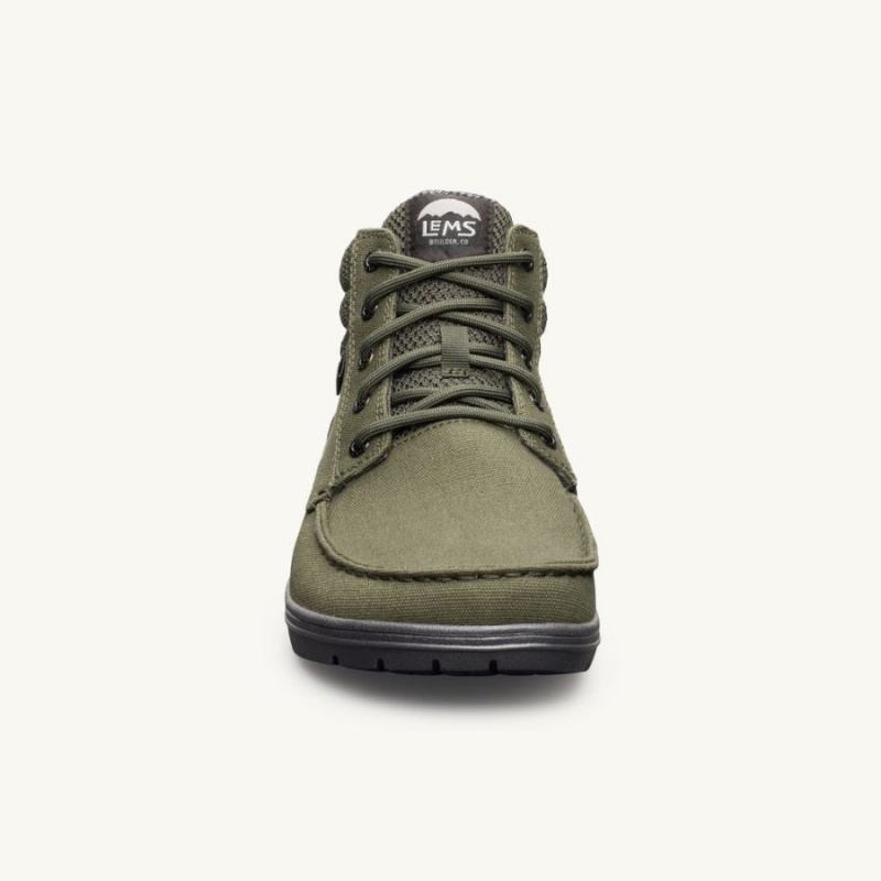 Botas Lems Boulder Boot Mid Vegan Hombre Verde | QGMJUXS