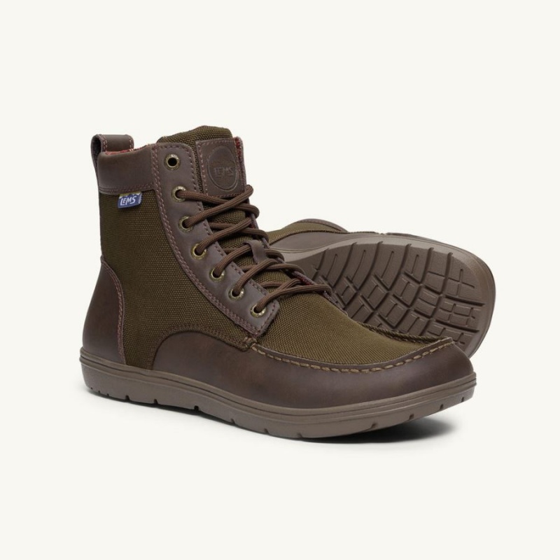 Botas Lems Boulder Boot Nylon Hombre Marrones | BZIKAUV