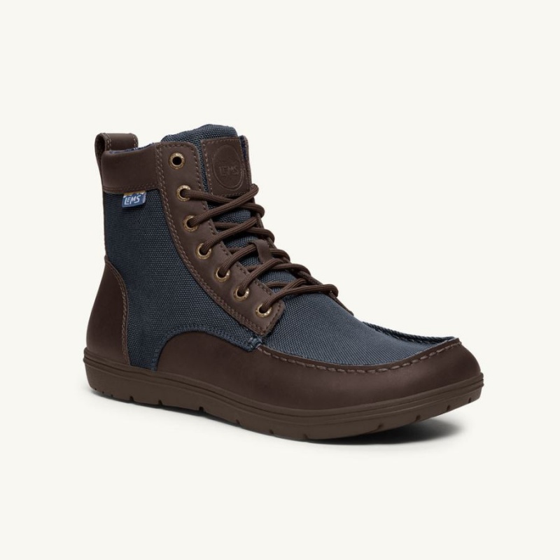 Botas Lems Boulder Boot Nylon Hombre Marrones Azul Marino | PNQAIOV