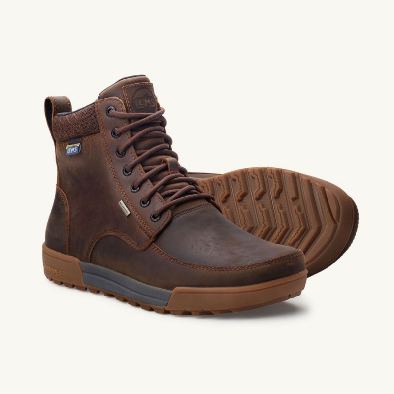 Botas Lems Boulder Summit Waterproof Hombre Marrones | SFKVEYT