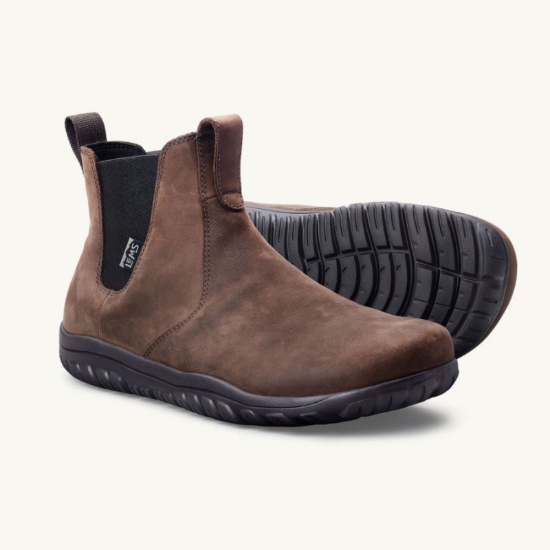 Botas Lems Chelsea Boot Waterproof Hombre Marrones | LQPEOSU