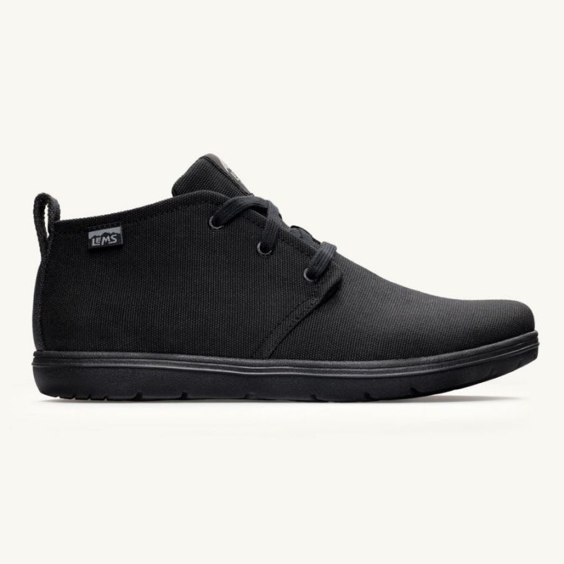 Botas Lems Chukka Canvas Hombre Negras | KMVBUZY