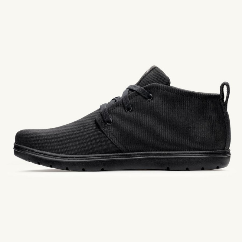 Botas Lems Chukka Canvas Hombre Negras | KMVBUZY