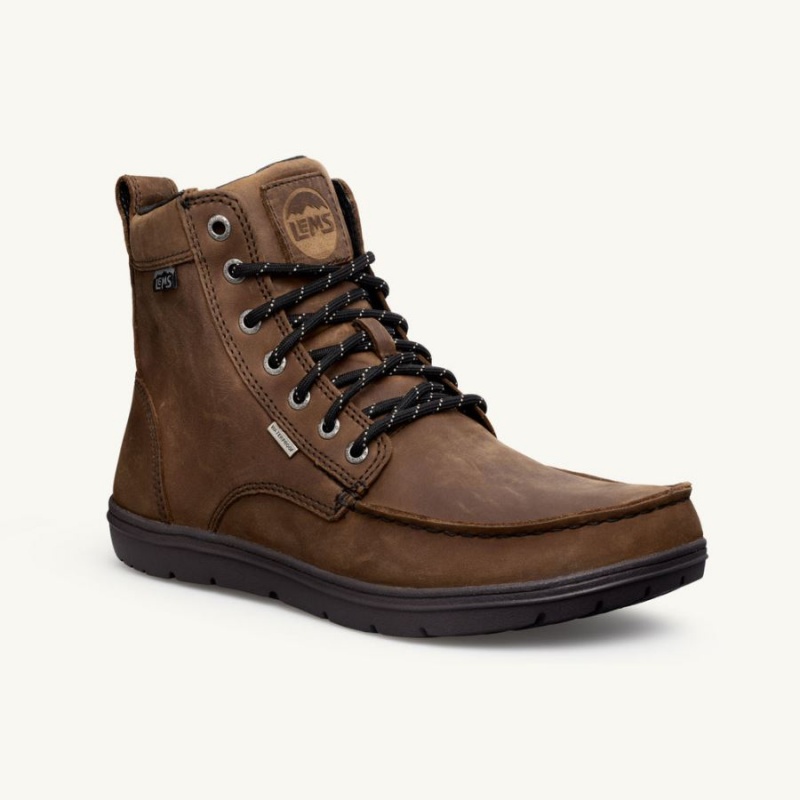 Botas Lems Waterproof Boulder Boot Hombre Marrones | JYERVKL