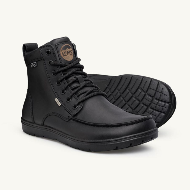 Botas Lems Waterproof Boulder Boot Hombre Negras | DBCMLUO