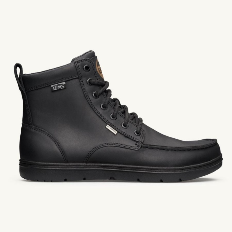 Botas Lems Waterproof Boulder Boot Hombre Negras | DBCMLUO