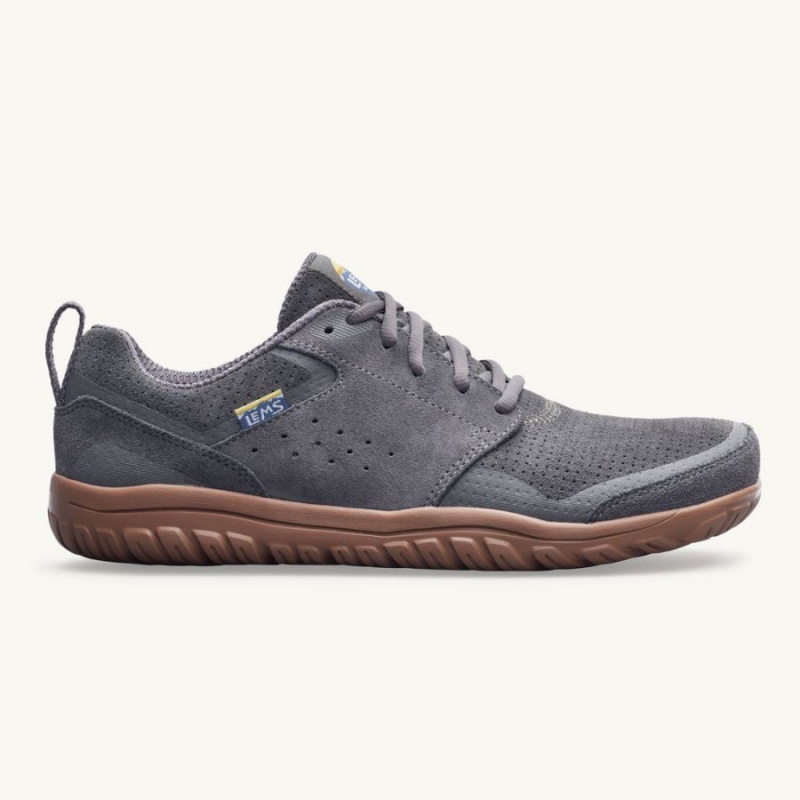 Zapatillas Lems Primal Zen Suede Hombre Gris Oscuro | JEFOLZP